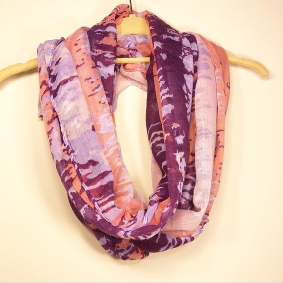 Multicolor Tie Dyed Lightweight Wrap Fashion Scarf - Picture 4 of 4